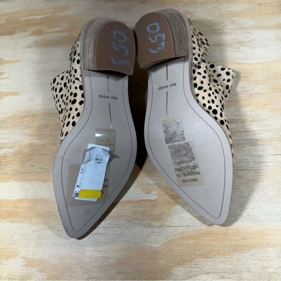 Dolce Vita Sonni Leopard Calf Hair Booties Women’s Size 7 - Picture 6 of 8
